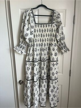 NWT Daydress UK Mathilde Dress in Fichou Flower 100% Cotton Size L